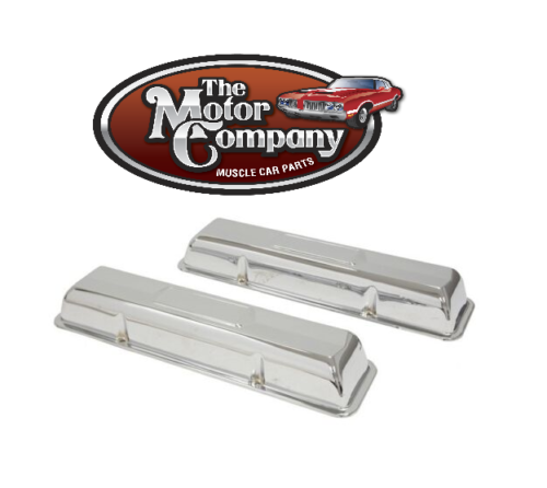 1964, 1965, 1966, 1967, 1968, 1969 Chevy Small Block Chrome Valve Covers (M-3662)