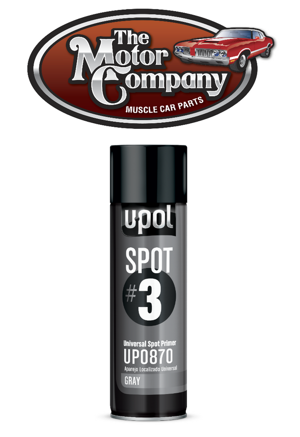 U-POL 870 SPOT #3 Gray Universal Spot Auto Body Aerosol Spray Primer 450ml