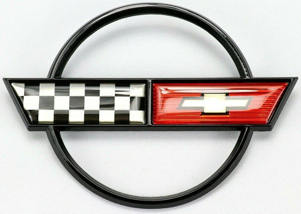 1984 - 1990 Corvette Fuel Gas Door Lid Emblem Badge GM Restoration Part C4 NEW