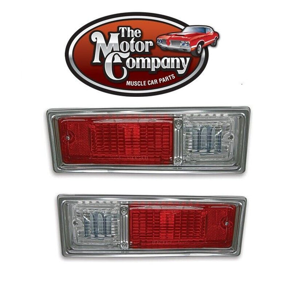 1968, 1969 Nova Taillight Assembly Set with Guide Lense (Left & Right)