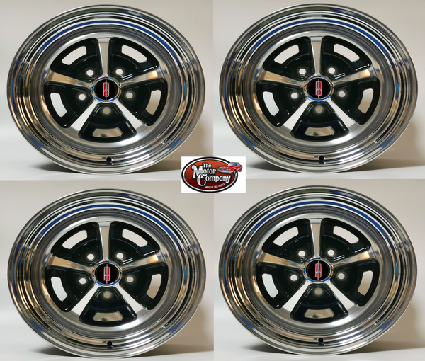 Oldsmobile SS1 Wheel Set 15 X 7 15/7 High Polished Aluminum